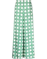 Casablancabrand - Ping Pong Monogram Palazzo Trousers - Lyst