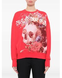 McQueen - Dutch Masters Skull-Print Sweatshirt - Lyst