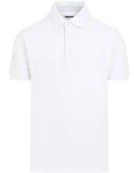 Etro - Short Sleeve Cotton Polo Shirt - Lyst