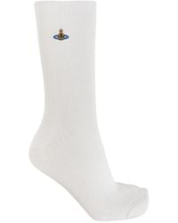 Vivienne Westwood - Chaussettes Côtelées À Logo Orb Brodé - Lyst