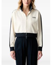 Guess - Veste Zippée À Logo Brodé - Lyst