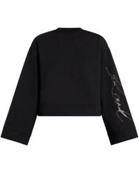 Karl Lagerfeld - Logo-Embroidered Sweatshirt - Lyst