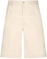 Dolce & Gabbana - Bermuda En Coton Stretch Avec Plaquette À Logo - Lyst
