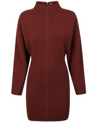 Max Mara - Raised-Seam Knitted Mini Dress - Lyst