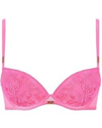 Aubade - Rules Of Attraction Embroidered Push-Up Bra - Lyst