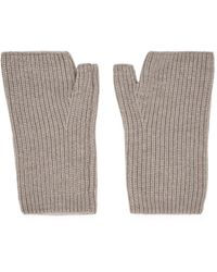 Moorer - Ribbed Fingerless Gloves - Lyst