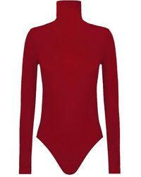 Wolford - Virgin Wool Blend Bodysuit - Lyst