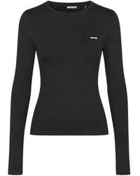 ROTATE BIRGER CHRISTENSEN - Logo-Patch Long-Sleeve T-Shirt - Lyst