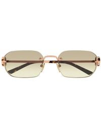 Gucci - Logo-Detail Crystal-Embellished Sunglasses - Lyst