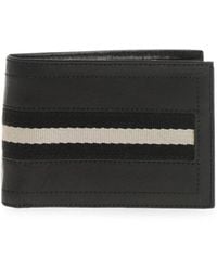Bally - Contrast-Band Leather Wallet - Lyst