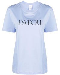 Patou - T-shirt en coton biologique à logo imprimé - Lyst