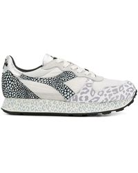Diadora - Leopard Print Panelled Sneakers - Lyst