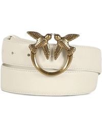 Pinko - Love Birds Leather Belt - Lyst