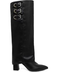 Guess - 85Mm Garica Side-Buckles Boots - Lyst