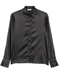 Peserico - Satin-Finish Button-Up Shirt - Lyst