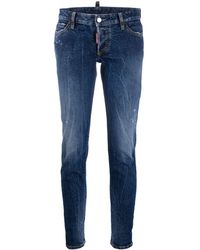 DSquared² Vaqueros slim estilo capri - Azul