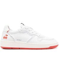 Date - Court Cherry-embroidery Sneakers - Lyst