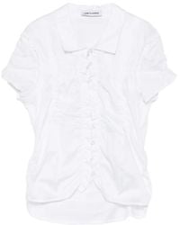 Low Classic - Button-Down Gathered Shirt - Lyst