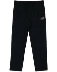 EA7 - Logo-Print Drawstring Track Pants - Lyst