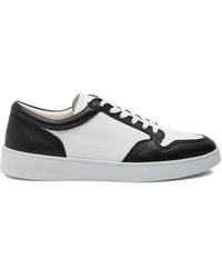 Jude Llow - Low-Top Sneakers Van Kalfsleer Met Vlakken - Lyst