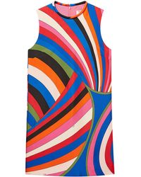 Emilio Pucci - Iride-print Silk-twill Dress - Lyst