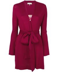 Emilio Pucci Bordeaux Mirei Panel Cardigan - Red