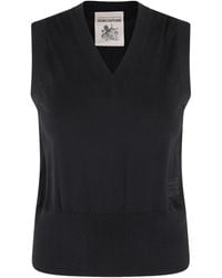 Semicouture - Weste mit V-Ausschnitt - Lyst
