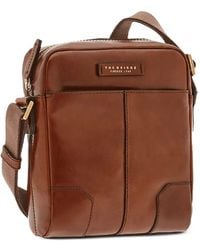 The Bridge - Vespucci Logo-Plaque Leather Messenger Bag - Lyst