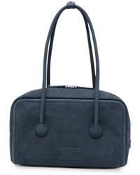 Marge Sherwood - Embossed-Logo Nubuck-Leather Tote Bag - Lyst