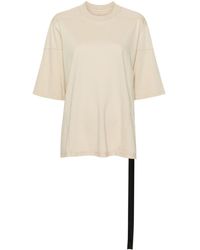 Rick Owens - Seam-detail Cotton T-shirt - Lyst