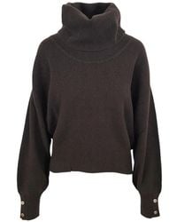 Liu Jo - Roll-Neck Button-Cuff Sweater - Lyst