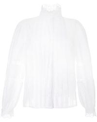 Dice Kayek - Lace Pleated Shirt - Lyst