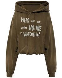R13 - Slogan-Print Oversized Hoodie - Lyst