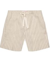 Orlebar Brown - Alex Fine-Stripe Deck Shorts - Lyst
