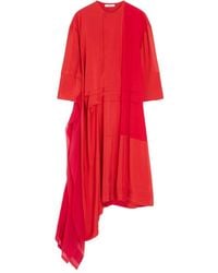 Lemaire - Asymmetric-Hem Midi Dress - Lyst