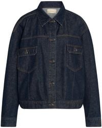 The Row - Ness Contrast-Stitched Denim Jacket - Lyst