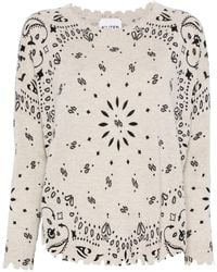 Kujten - Pullover Mit Bandana-Print - Lyst