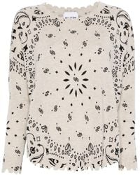 Kujten - Bandana-Print Sweater - Lyst