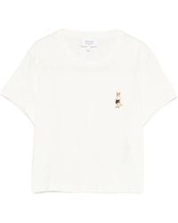 Maison Kitsuné - Dressed Fox Cotton T-Shirt - Lyst