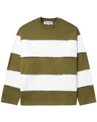 Sunnei - Striped Cotton Sweatshirt - Lyst