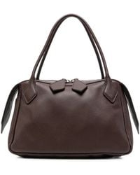 MINOBOSSI - Medium Grained Leather Tote Bag - Lyst