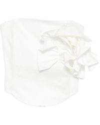 RHIZOME - Amora Ruffle-Detail Corset Top - Lyst