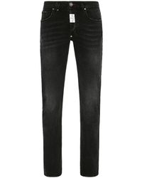 Philipp Plein - Jeans slim con placca logo Supreme - Lyst