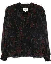 Ba&sh - Blouse Volantée Douce À Fleurs - Lyst