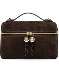 Tory Burch - Romy Logo-Plaque Suede Tote Bag - Lyst