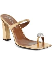 Giuseppe Zanotti - 90Mm Icon Ring Rhinestone-Embellished Sandals - Lyst