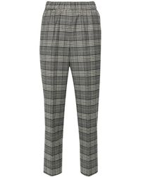 Peserico - Check Trousers - Lyst