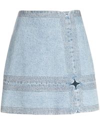 Acler - Briar Denim Miniskirt - Lyst