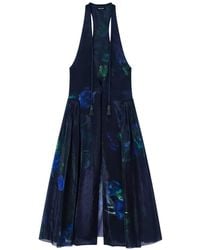 Giorgio Armani - Printed Silk-Blend Long Waistcoat - Lyst
