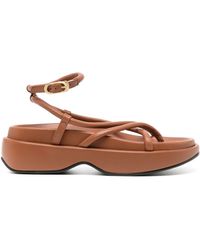 Reike Nen - Gaji Leather Platform Sandals - Lyst